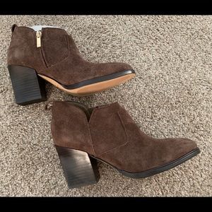 Marc Fisher Brown Suede Booties